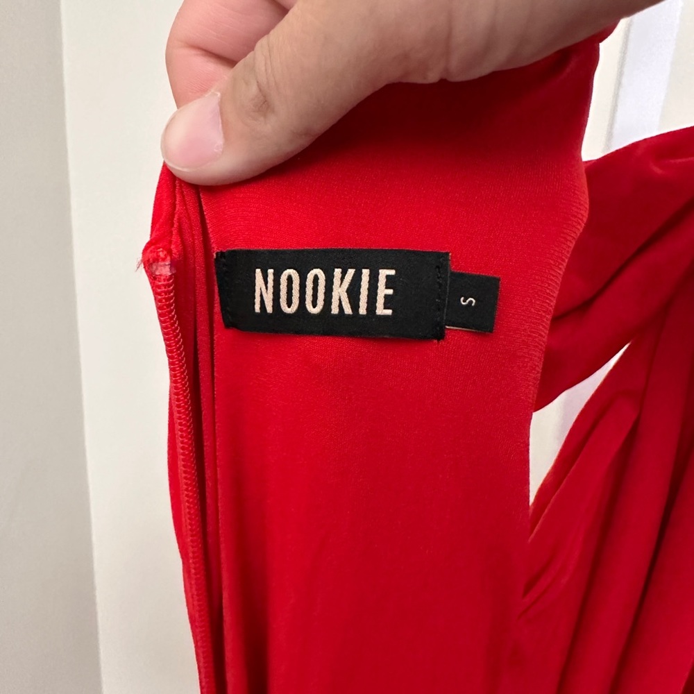 NOOKIE RILEY RING MAXI DRESS - RED - Picture 8 of 10